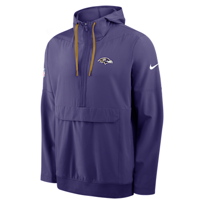 Baltimore Ravens Alt Anorak Men's Nike NFL 1/2-Zip Hooded Jacket
